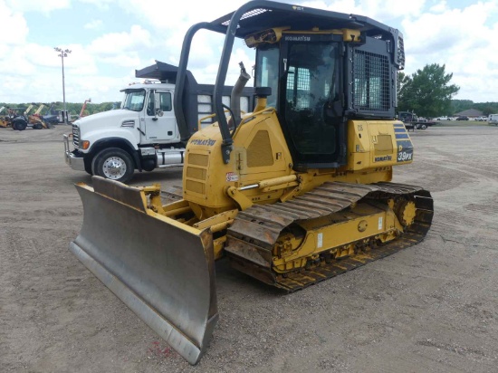 2019 Komatsu D39PX-24 Dozer, s/n 96328: C/A, Sweeps, 6-way Blade, Meter Sho