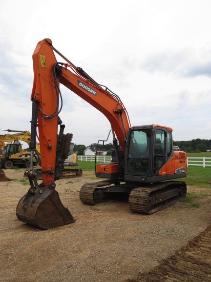 2020 Doosan DX140LC-5 Excavator, s/n DHKCEBBRAJ0001987: C/A, Thumb, 1991 hr