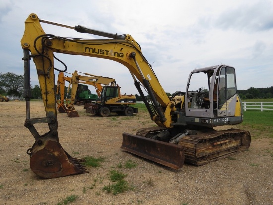 Mustang ME12002 Excavator, s/n AB02440: Encl. Cab, Hyd. Blade, Aux. Hydraul