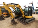 2014 Cat 305.5E2 Mini Excavator, s/n EJX00179: Encl. Cab, Blade, Rubber Tra