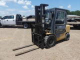 Cat GP35K Forklift, s/n AT13D-55087: LP Gas, 6800 lb. Cap., Meter Shows 186
