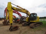 Kobelco SK260SRLC-3 Excavator, s/n YU07-04207: Encl. Cab, 31.5