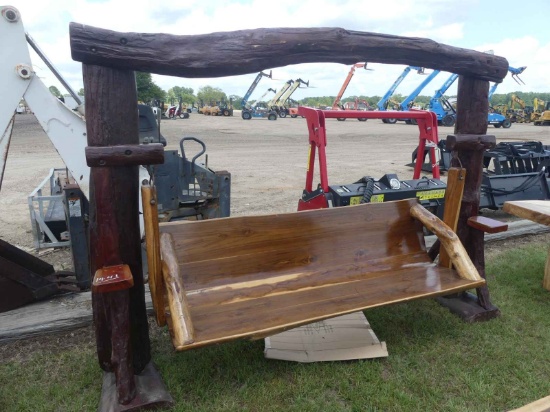 Teak Swing on Posts