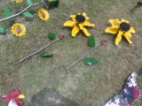 (2) Metal Sunflowers
