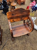 Wood Wagon Wheel Chair