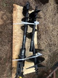 Lot of 3 Augers for Mini Excavator