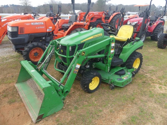 2016 John Deere 1023E Tractor, s/n 1LV1023ECGG100149: Rollbar, JD H120 Fron