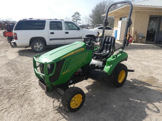 2016 John Deere 1023E Tractor, s/n 1LV1023EKGG103663: Rollbar, 3PH, PTO, Dr