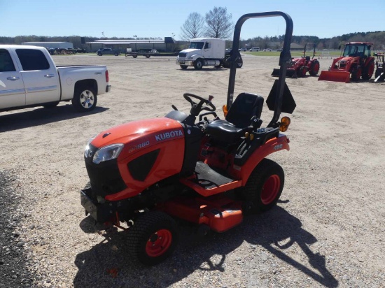 Kubota BX1880 MFWD Tractor, s/n 20503: Rollbar, Mower Deck, Hydrostatic, Li