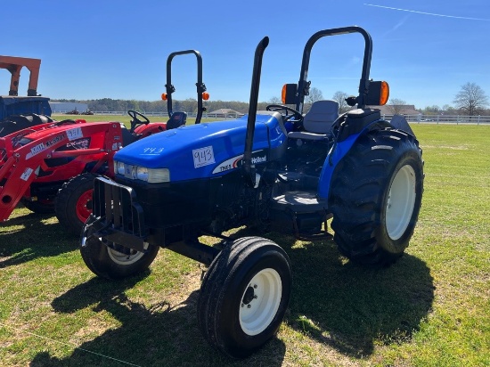 New Holland TN65 Tractor, s/n 001321481: 2wd, Hyd Remote, Meter Shows 611 h