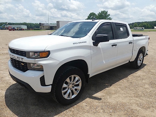 2021 Chevy Silverado 4WD Pickup, s/n 1GCPYBEK2MZ176417: 2.7L Turbo Gas Eng.