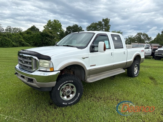 2003 Ford F250 4WD Pickup, s/n 1FTNW21P63EC46389: King Ranch, Crew Cab, Auto, Odometer Shows 145K mi