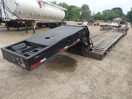 1995 Talbert Lowboy, s/n 40FW04830S1011980: 50-ton, 3-axle, Self-contained,
