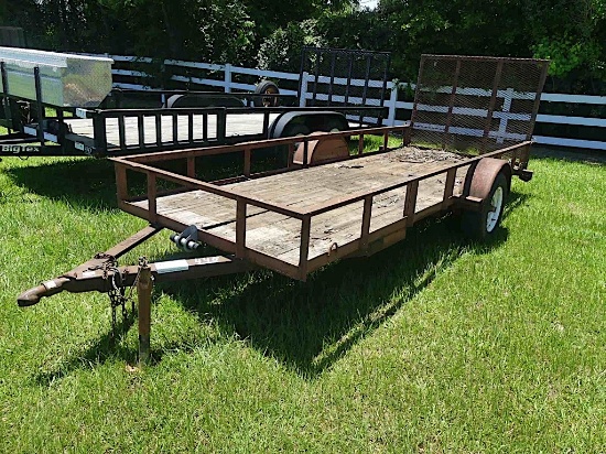 5x12 Trailer (No Title - Bill of Sale Only): Bumper-pull, Ramp