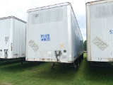 1999 Wabash 53' Van Trailer, s/n 1JJV532W1XL568560: T/A, Rear Barn Doors