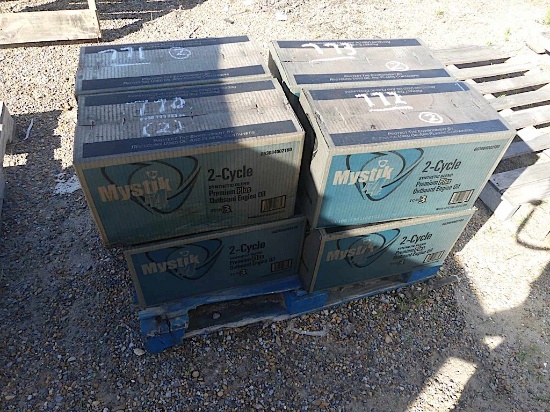 (2) Cases of Mystik 1-gallon 2-cycle Synthetic Oil