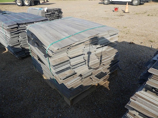 Pallet of Miscellaneous Tongue and Groove Vinyl Flooring