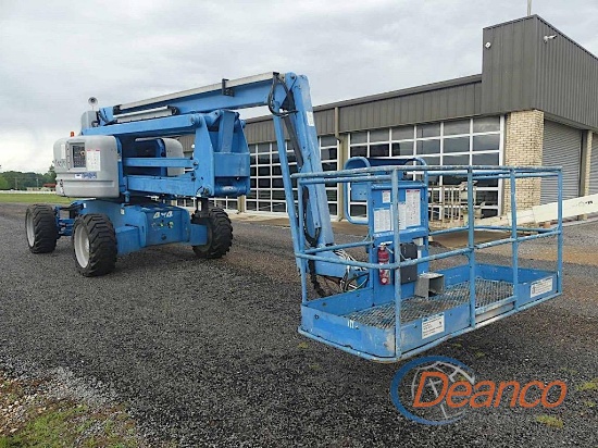 2012 Genie Z60 4WD Boom-type Manlift, s/n Z6012-11605: Gas Eng., 60' Reach,