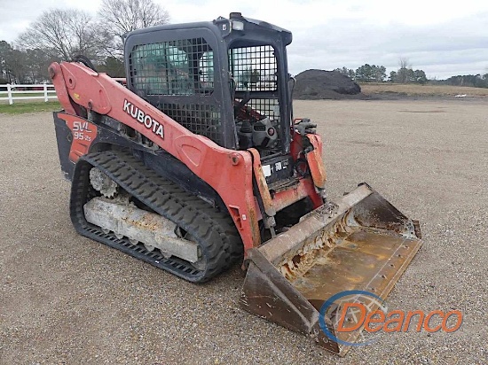 2019 Kubota SVL95-2S Skid Steer, s/n KBCC0953PK1E46998: Encl. Cab, GP Bkt.,