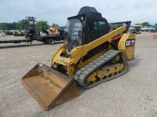 2015 Cat 299D2 XHP Skid Steer, s/n DX200323: C/A, 2-sp., High Flow, GP Bkt.