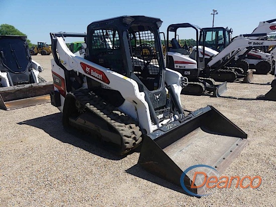2022 Bobcat T66 Skid Steer, s/n B4SB27737: Canopy, Rubber Tracks, 1100 hrs