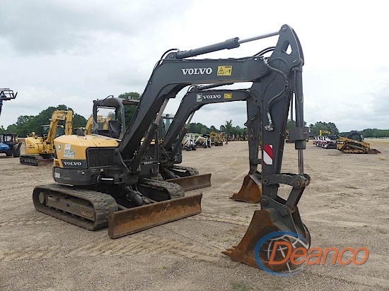 2019 Volvo ECR88D Midi Excavator, s/n 215558: Canopy, Blade, Rubber Tracks,