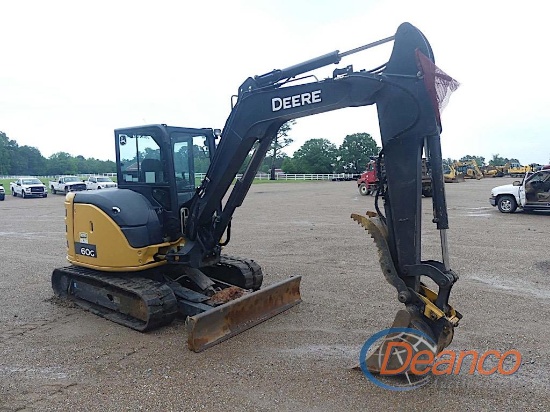 2019 John Deere 60G Midi Excavator, s/n 291257: C/A, Hyd. Thumb, Blade, Rub