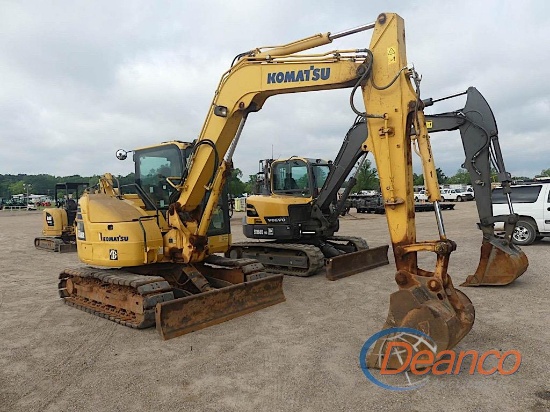 Komatsu PC88MR-10 Midi Excavator, s/n 8032: C/A, Rubber Tracks, 4021 hrs