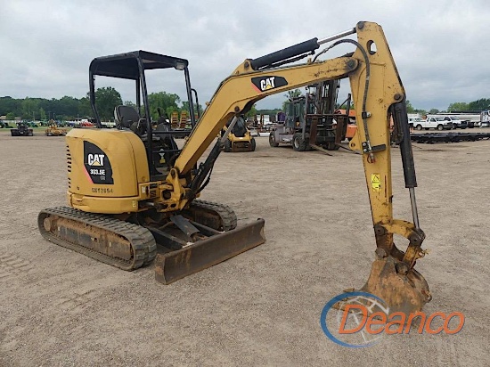 Cat 303.5ECR Mini Excavator, s/n RKY02654: 4-post Canopy, Rubber Tracks, 39