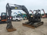 2019 Volvo ECR88D Midi Excavator, s/n 215558: Canopy, Blade, Rubber Tracks,