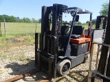 Toyota 7FBCU30 Forklift, s/n 60468 (Warehouse Storm Damaged): Electric, No