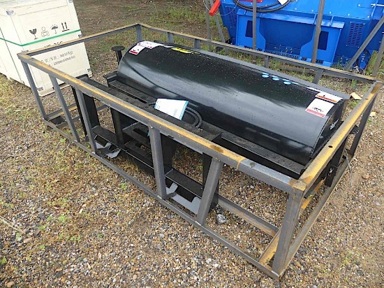 Unused 2025 Mower King 74" Angle Broom for Skid Steer: Quick Attach