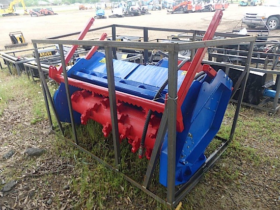 Unused 2025 AGT Drum Mulcher for Skid Steer: Double Carbine Teeth