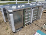 Unused 2025 7' Workbench: 10 Drawers, 2 Cabinets
