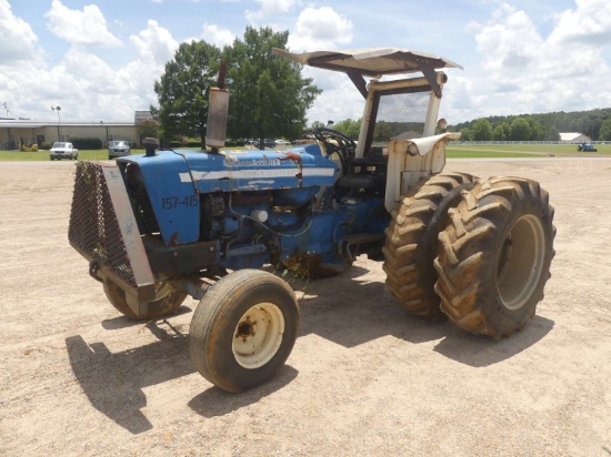 Ford 6600 Tractor: Rollbar Canopy, Rear Duals, Meter Shows 20474 hrs ...