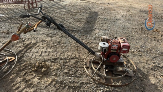 Stone CF364, power trowel, sn 5011157, 7HP I/C eng, 3 ft diameter
