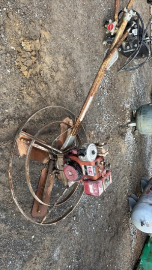 Stone power trowel, 7 HP I/C eng, 4 ft diameter