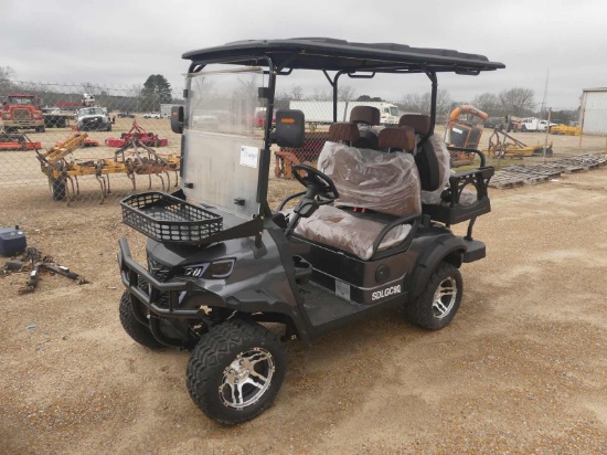 IRGC80 Electric Golf Cart, s/n LQ202500378 (No Title): Canopy, Windshield, 60-volt, Rear Seat, Bluet