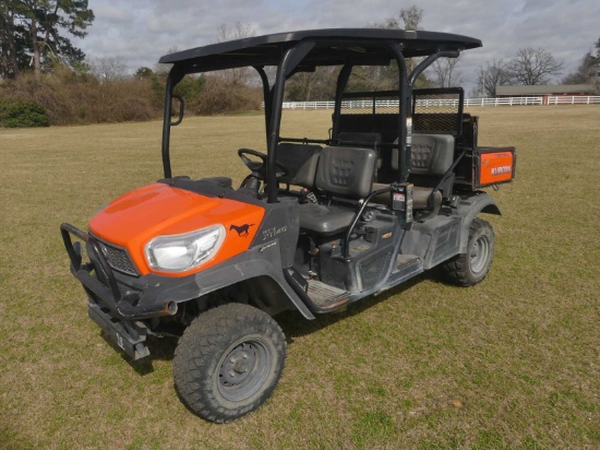 Kubota RTV-X1140 4WD Utility Vehicle, s/n 18558 (No Title - $50 Trauma Care Fee Applies): Dump Bed,