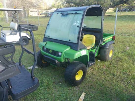 John Deere Gator 4WD Utility Vehicle (No Title - $50 Trauma Care Fee Applies): Manual Dup, Windshiel