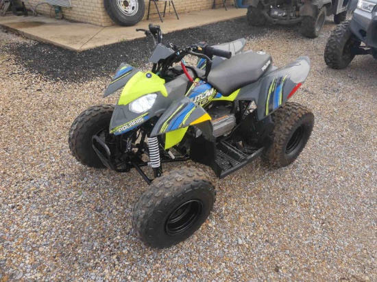 2022 Polaris Outlaw 110 4-wheel ATV, s/n RF3YAK112NT063852 (No Title - $50 Trauma Care Fee Applies):