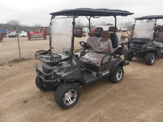 IRGC80 Electric Golf Cart, s/n LQ202500974 (No Title): Canopy, Windshield, 60-volt, Rear Seat, Bluet