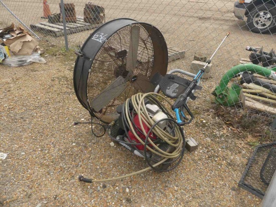 Utilitech 40" Fan and Simpson Pressure Motor w/ Hose