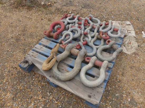 (20) Misc. Shackles and Chain Hook