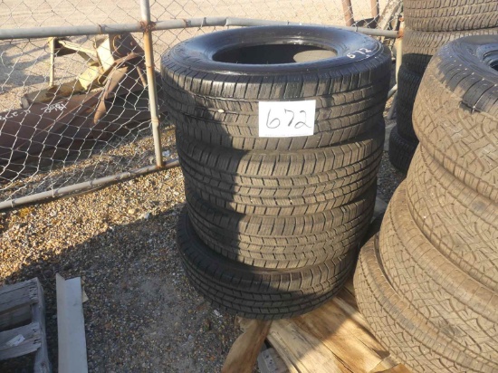(4) Michelin LT245/75R17 Tires