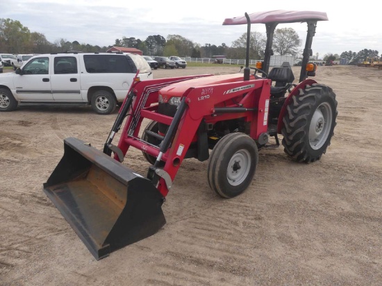 Massey Ferguson 2605 Tractor, s/n FU517137: 2wd, L210 Loader w/ 66" Bkt., 3PH, PTO, Drawbar, Meter S