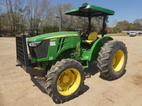 John Deere 5055E MFWD Tractor, s/n 1PY5055EKPY111513: Canopy, Hyd Remote, Meter Shows 1690 hrs (City