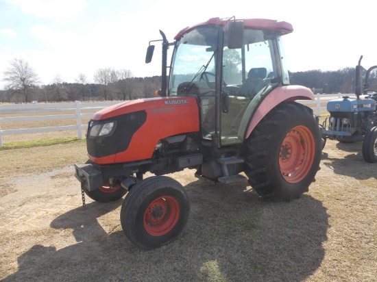 2007 Kubota M7040F Tractor, s/n 10512: 2wd, C/A, Heat, Drawbar, 3PH, PTO, Hyd. Remote, Meter Shows 3