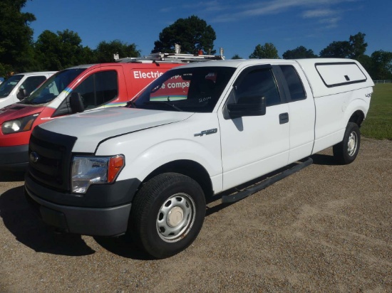 2014 Ford F150 4WD Pickup, s/n 1FTVX1EF9EK10086: Ext. Cab 4-door, Camper Sh