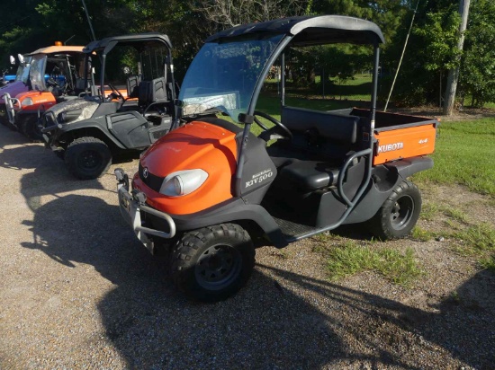 2015 Kubota RTV500 4WD Utility Vehicle, s/n A5KA1CGAKFG040723 (No Title - $